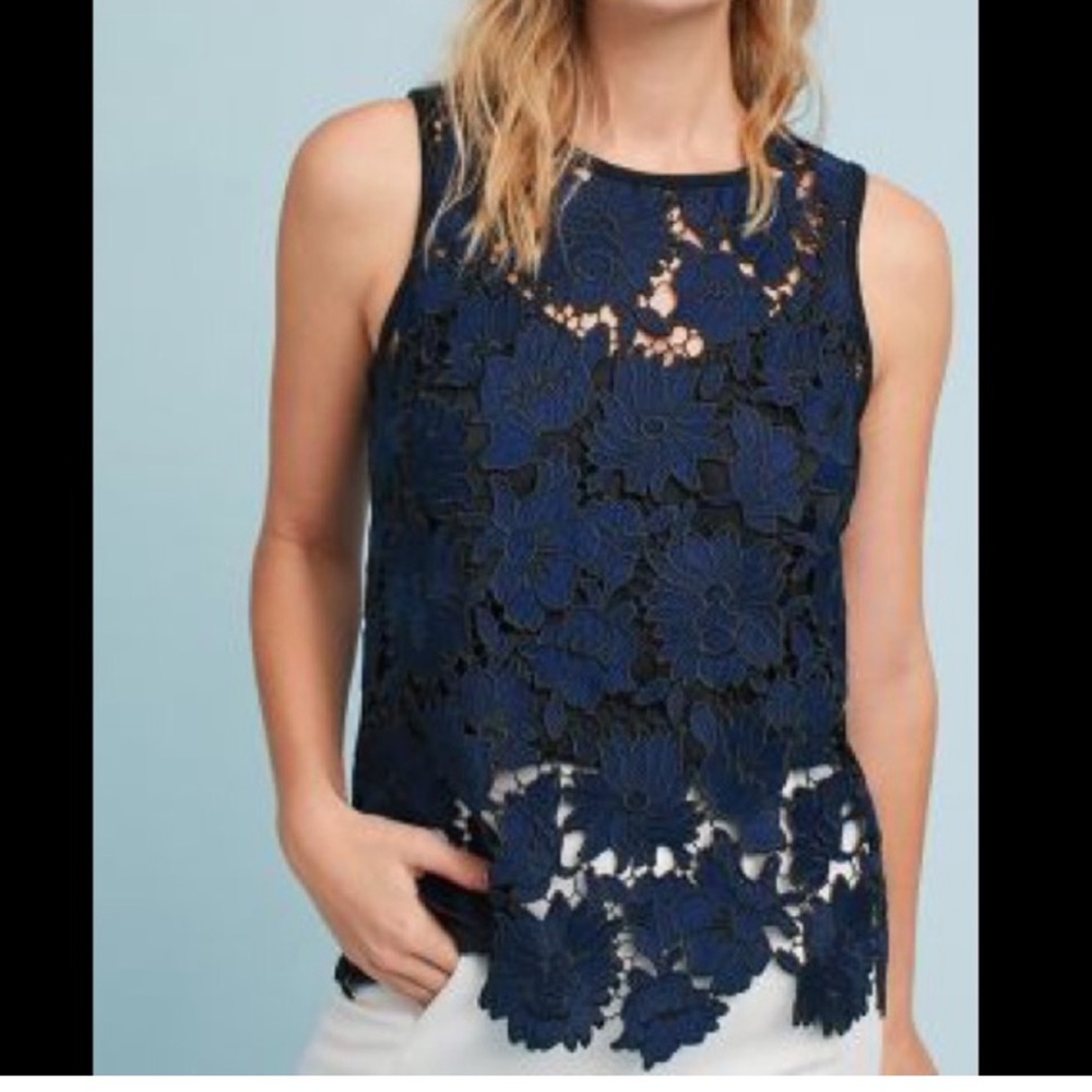 Anthropologie koria lace top